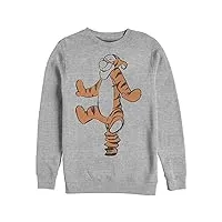 disney winnie the pooh basic sketch tigrou pull en polaire pour homme, athletic chin , 5x-large grand