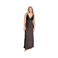 free people slip maxi countryside pour femme, hot fudge, large