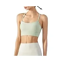 tjlss sous-vêtement de sport for femme soutien-gorge de course bretelles fines fitness maillot de corps push-ups maillot de sport (color : d, size : l)