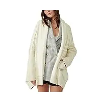 free people cardigan monday-friday pour femme, crème nilla, crème nilla, taille xs
