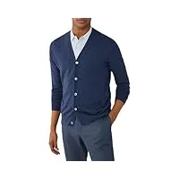 hackett london cotton cashmere cardi cardigan en tricot, bleu (navy), xs homme