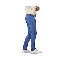 meyer pantalon chino stretch en coton bleu new york, bleu, 32 w/32 l