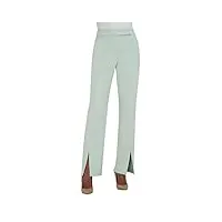 bcbgmaxazria pantalon avec fente pour femme, vert, 34