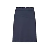 greiff jupe en jersey pour femme rf casual regular fit 2 poches latérales doublure élastique évasée longueur 56 cm, bleu chiné, 36