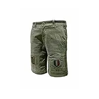 aeronautica militare bermuda be176ct 39284 vert pour homme, shorts, shorts, vert, l