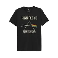 cotton division pink floyd « dark side vintage » mepiflrts036 t-shirt homme, noir, taille 3xl