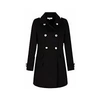 morgan manteau long avec boutons noir 40