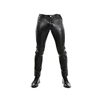 bockle® dangerous pantalon en cuir home jean pantalon en cuir véritable, size: 42w / 36l
