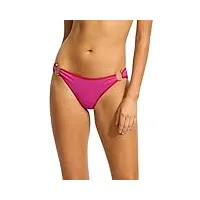 seafolly maillot de bain bikini hipster avec ourlet carré bas, beach bound hot pink, 42 femme