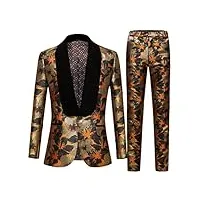 costume classique pour homme - coupe ajustée - 3 pièces - col châle - blazer de fête