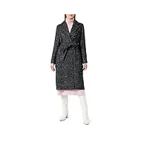 taifun 450403-11705 manteau de laine, schwarz gemustert, 40 femme