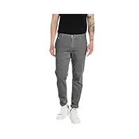 replay pantalon chino hyperflex avec stretch pour homme, gris (medium grey 176), 34w / 32l