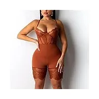body en dentelle femmes taille formateur double mince corps complet shapewear respirant lisse sexy lingerie colombienne