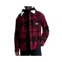 chemise tommy hilfiger check sherpa hommes
