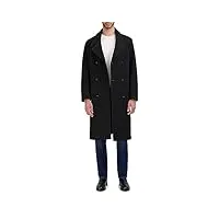 cole haan manteau à double boutonnage en laine pour homme, noir, medium