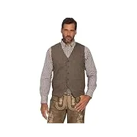 jp 1880 hommes grandes tailles gilet en tweed de costume bavarois, laine mélangée et motif salt & pepper. dos en maille brunâtre 4xl 818705343-4xl