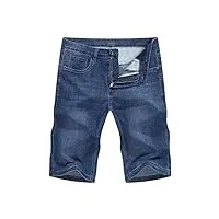 mgwye short en jean d'été for homme jeans coupe droite business casual pantalon court for homme cowboys (color : d, size : 36)