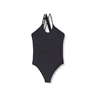 calvin klein maillot de bain femme one piece bretelles croisées, noir (pvh black), xl