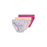 jockey sous-vêtements pour femmes bikini super doux - lot de 3, rose tendre/abricot blush/dreamscape, 8