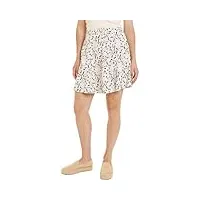 tommy hilfiger short skirt ww0ww41905 jupes évasées, blanc (small ribbon print/ecru), 44 femme