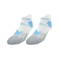 kasituny 1 paire de chaussettes de sport élastiques - slip respirant bande d'absorption de la sueur jogging couleur contrastée sans odeur antichoc course à pied
