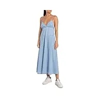 replay robe en jean d'Été pour femme, bleu (light blue 010), m