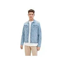 tom tailor 1040165 blouson en jean, 10140-super stone blue denim, s homme