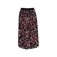 ichi ihnalla sk – jupe pour femme 20118108, poppy red print mix 1 (201725), 44