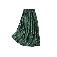 lmtossey jupe plissée à taille élastique pour femme, imprimé, onesize waist 64-96