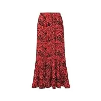 joe browns floral wrap front tie waist maxi skirt jupe, multi, 36 femme