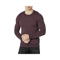 john varvatos pull chase pour homme, prune foncé, taille xs