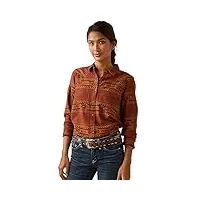 ariat chemise en jean real billie pour femme, canyon., taille l