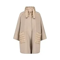 gerry weber manteau court pour femme en laine et patch avec épaules superposées, manches 3/4, couleur unie, vaisselle, 40
