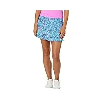 lilly pulitzer jupe-short aila upf 50+, coquilles et cloches bleues brise-lames, taille xs