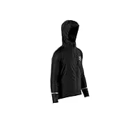 compressport thunderstorm veste imperméable 25/75 jacket, noir, s mixte