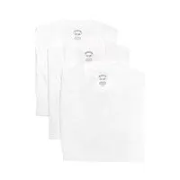 brooks brothers lot de 3 t-shirts en coton peigné à col en v et manches courtes pour homme blanc, blanc, xx-large