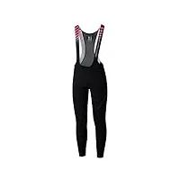 shimano s- phyre therm bib tights print chaussettes, noir/rouge, m mixte