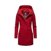 marikoo maikoo manteau d'hiver parka pour femme rouge foncé s