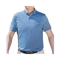 top imprimé foncé chemise pour homme robe d'été t-shirt à manches courtes soie glacée Été vêtements pour hommes d'âge moyen (couleur : d, taille : xxxl code)