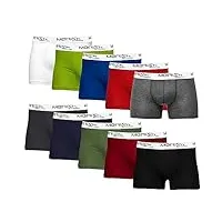 merish 415 lot de 10 boxers pour homme taille s à 5xl sous-vêtements rétro pour homme, 410f lot de 10 boxers multicolores, xxxl