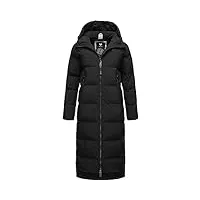 ragwear patrise manteau d'hiver chaud matelassé à capuche pour femme xs à 6xl, noir , 5x-large
