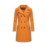 marikoo nanakoo manteau d'hiver trench style parka pour femme sorbet abricot m
