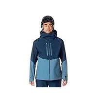 rossignol evader veste de ski imperméable respirante coupe-vent coupe décontractée pour homme bleu marine foncé