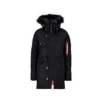 alpha industries n3b vf 59 veste d'hiver pour femme blousons, black/black