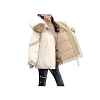veste en duvet de coton pour femme, manteau court d'hiver en coton, grande taille