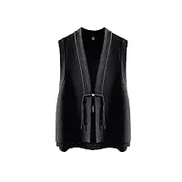 hangerfeng cardigan en laine pour femme 1700, noir 1, m