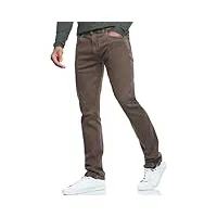 indicode insamario jean pour homme en 99 % coton avec 5 poches | jean pour homme, vert fougère, 32w x 32l