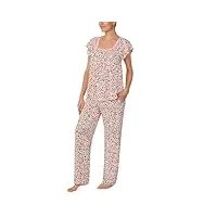 kate spade new york ensemble pyjama court à manches courtes, lovely buds, small