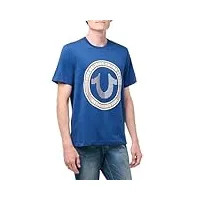true religion t-shirt ss strike hs pour homme, bleu (estate blue), l, bleu (estate blue), l