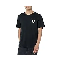true religion t-shirt ss frame pour homme, noir de jet, taille 3x, noir (jet black), xxxl